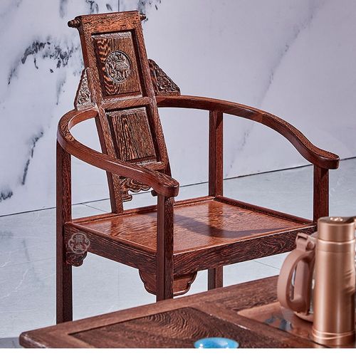 景典 红木家具 非洲鸡翅木(学名:非洲崖豆木)茶桌椅组合阳台茶几功夫